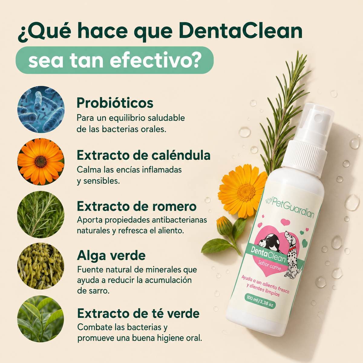 DENTACLEAN | Spray Bucal para Perros y Gatos
