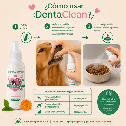 DENTACLEAN | Spray Bucal para Perros y Gatos